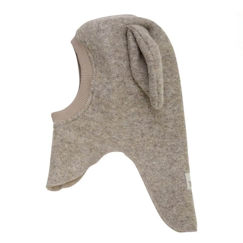 Balaclava Ears Wool Fleece - Savannah Melange by Huttelihut