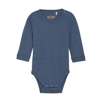 Wool/Silk Long Sleeve Bodysuit - Folkstone by Huttelihut