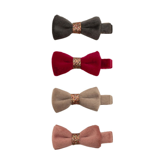 Christmas Velvet Bow Clips by Mimi & Lula