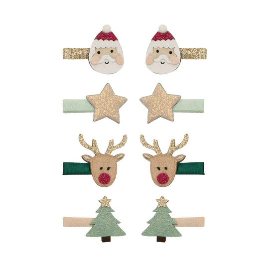 Santa & Rudolph Mini Clips by Mimi & Lula