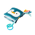 Plush toy with a penguin design on a white background