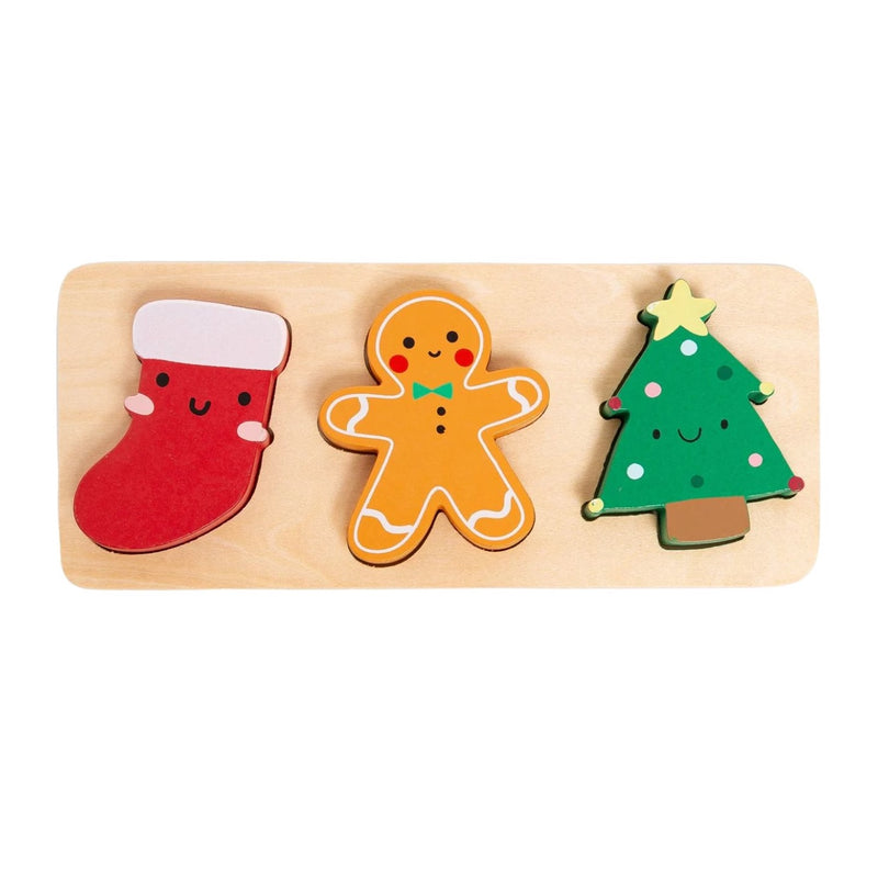 Wooden Christmas Holiday Puzzle by Pearhead
