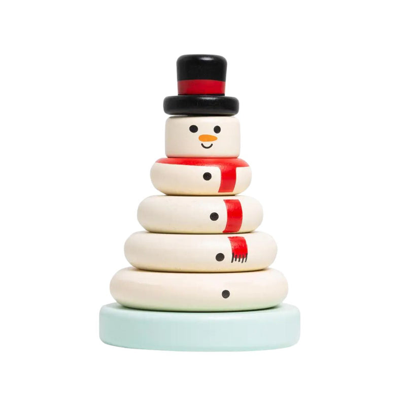 Wooden Snowman Stacking Toy Set by Pearhead