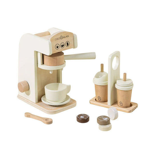 Wooden Coffee Maker Set by Coco Village