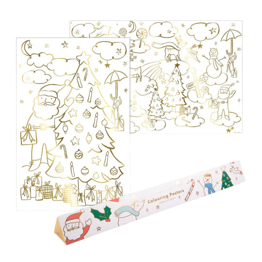 Christmas Colouring Posters by Meri Meri