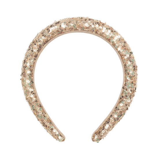 Gold Sequin Padded Headband by Rockahula Kids