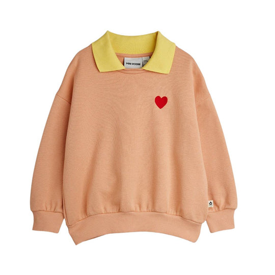Heart Collar Sweatshirt by Mini Rodini