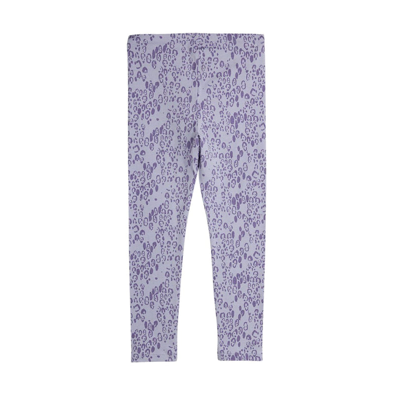 Mini Leopard AOP Leggings - Purple by Mini Rodini