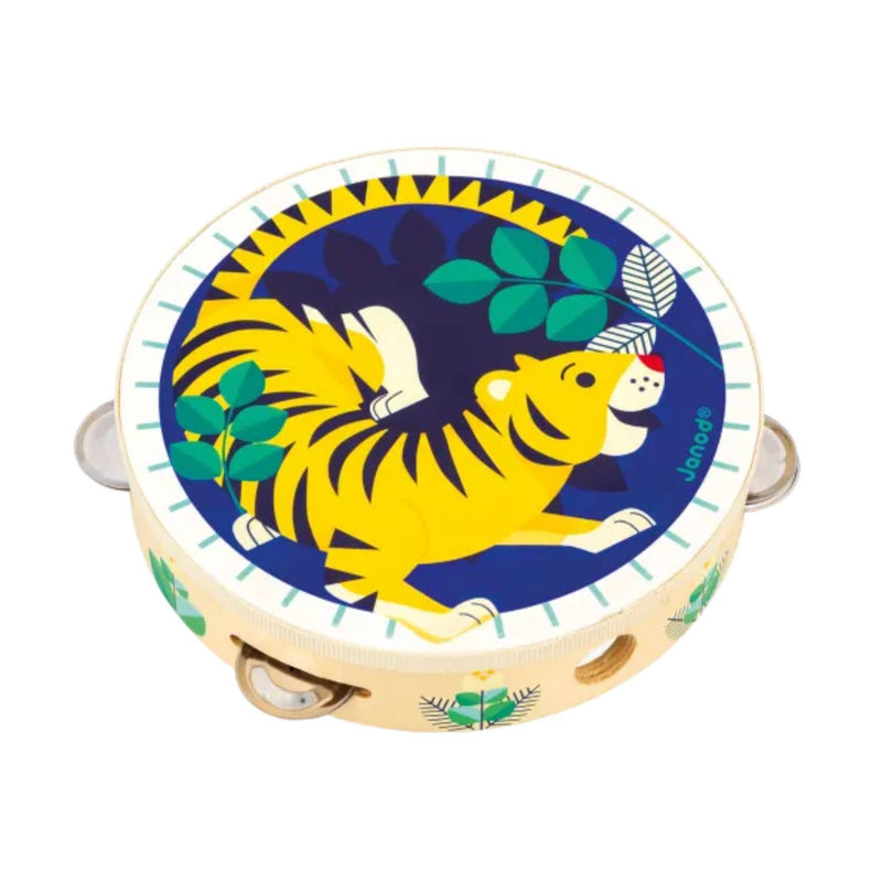 Gioia Tiger Tambourine by Janod