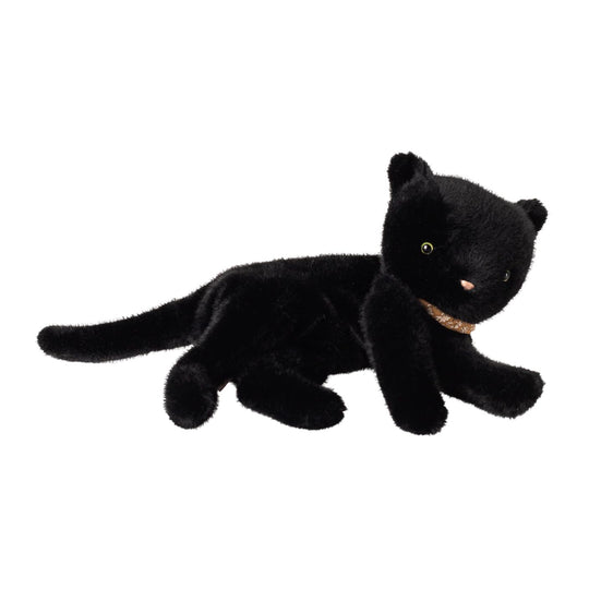 Sleeping Kitten Plush, Medium - Black by Maileg