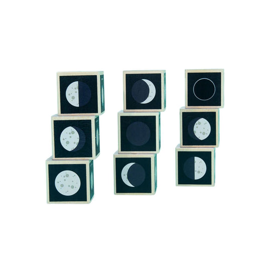 Moon Phase Wooden Blocks by Uncle Goose