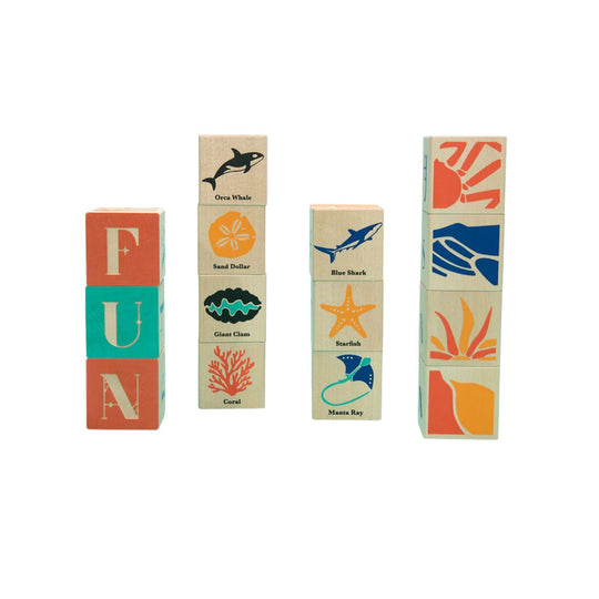 Ocean Wooden Blocks by Uncle Goose