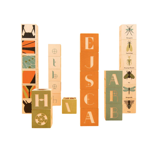 Bug Wooden Blocks by Uncle Goose