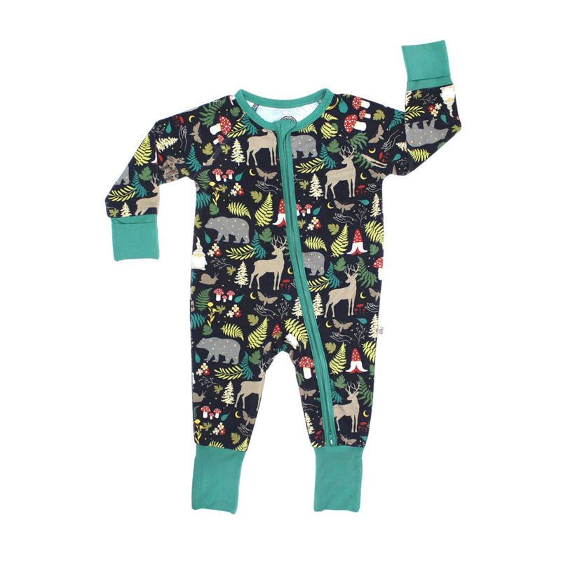 Night Forest Bamboo Pajamas Baby Romper by Emerson and Friends