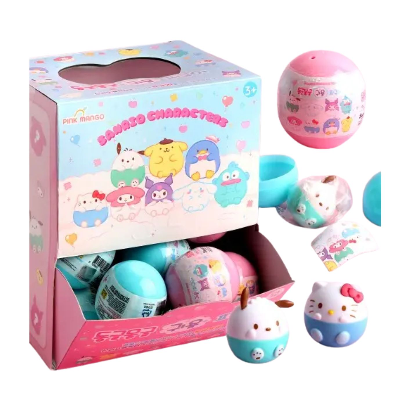 Sanrio Characters Adorable Round Figure Blind Capsule (1 Unit Assorted ...