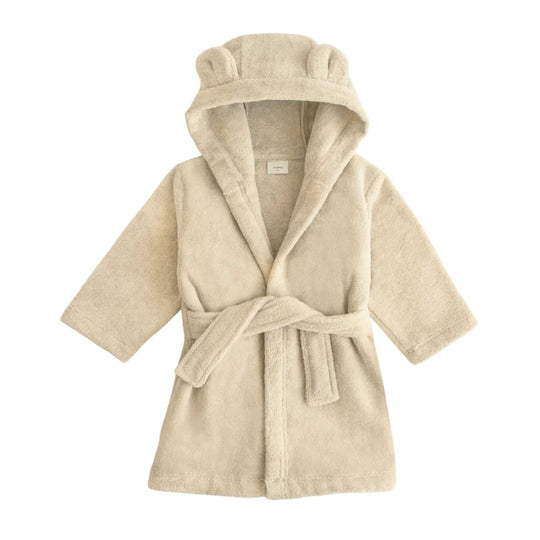 Organic Cotton Bear Robe - Fog by Mushie & Co