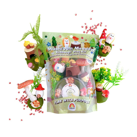 Mushroom Meadow Play Dough Kit by Earth Grown KidDoughs