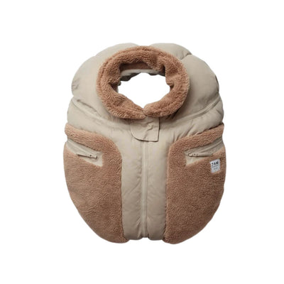 Car Seat Cocoon - Cappuccino Appliqué by 7AM Enfant