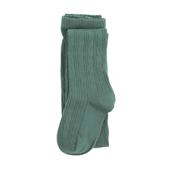 Cable Knit Tights - Spruce by Little Stocking Co.