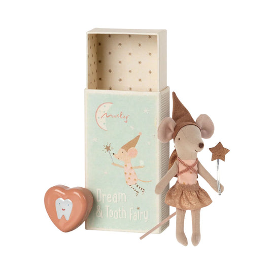 Tooth Fairy Mouse in Matchbox - Rose by Maileg