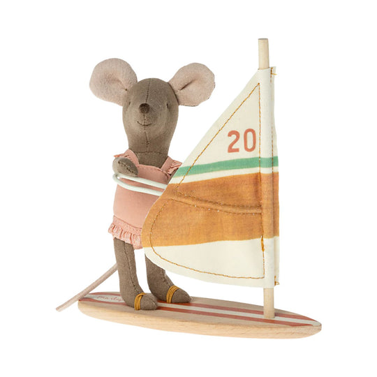 Beach Mouse - Surfer Little Sister by Maileg
