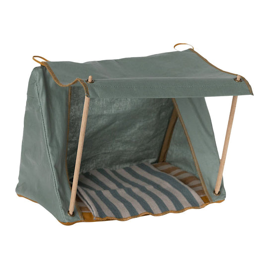 Happy Camper Tent, Mouse - Striped Blanket by Maileg