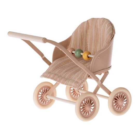 Stroller, Baby Mouse - Rose by Maileg