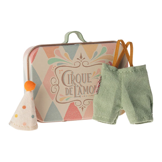 Clown Clothes in Suitcase, Little Brother Mouse by Maileg