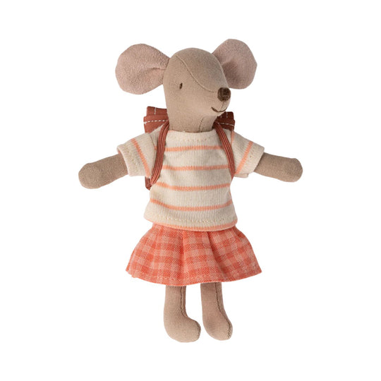 Tricycle Mouse, Big Sister - Coral  by Maileg
