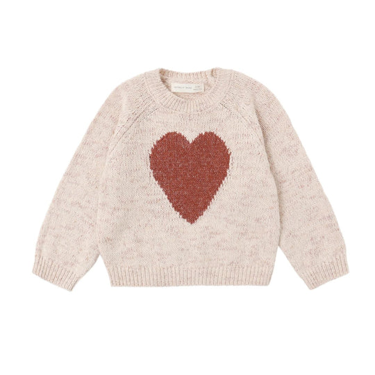 Knit Sweater - Red Heart by Quincy Mae