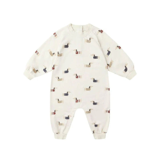 Raglan Jumpsuit - Dachshund by Rylee + Cru - FINAL SALE
