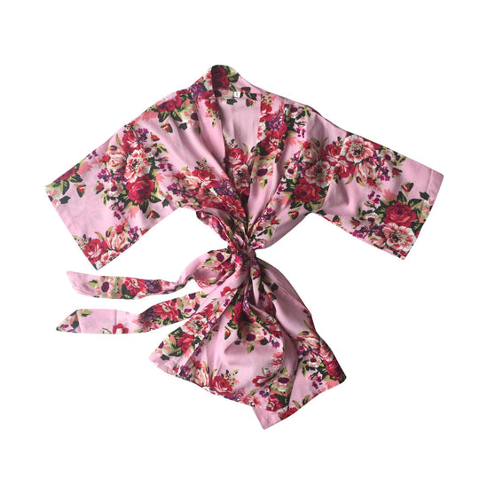 Kids Robe (3-5Y) - Mabel Floral Pink by May and Joy