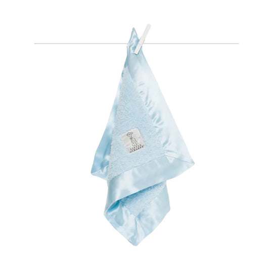 Chenille Solid Security Blanky - Blue by Little Giraffe