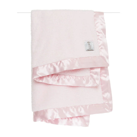 Chenille Solid Baby Blanket - Pink by Little Giraffe