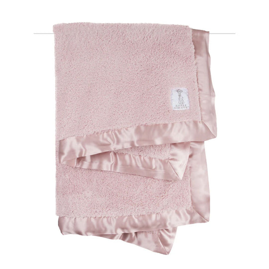 Chenille Solid Baby Blanket - Dusty Pink by Little Giraffe
