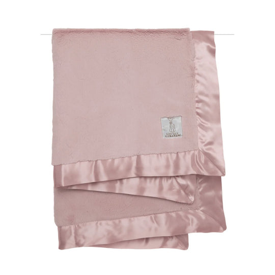 Luxe Solid Baby Blanket - Dusty Pink by Little Giraffe