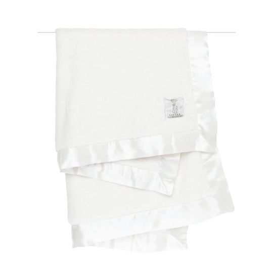Luxe Solid Baby Blanket - Cream by Little Giraffe