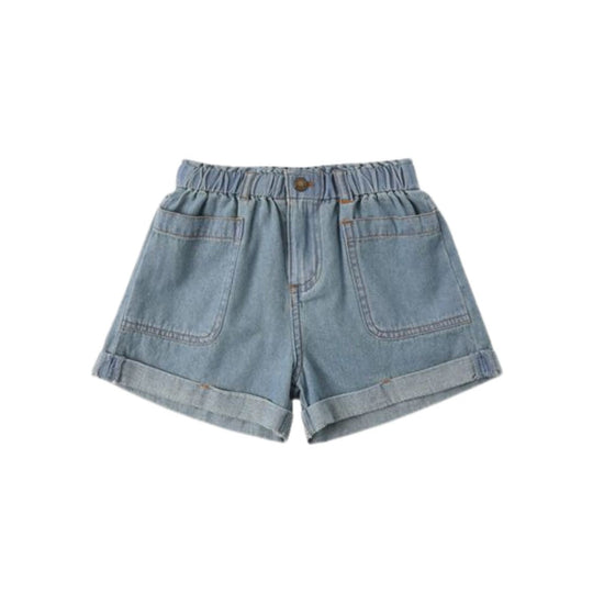 Alba Short Denim - Washed Blue by Rylee + Cru