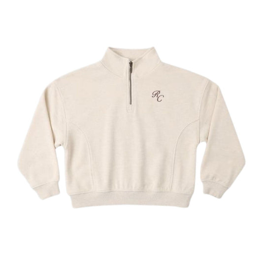 Half Zip Sweatshirt - Shell Heathered by Rylee + Cru