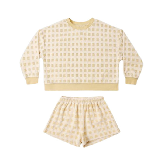 Karli Set - Butterscotch Grid by Rylee + Cru