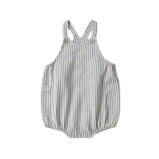 Lou Romper - Railroad Stripe by Rylee + Cru