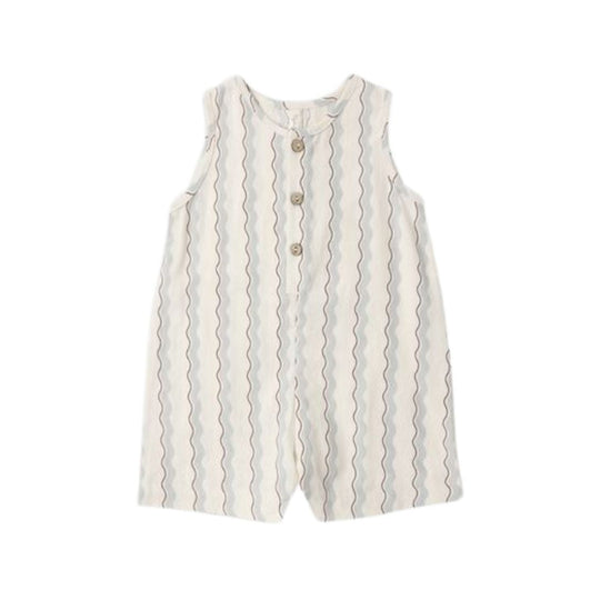 Mavrick Romper - Wave Stripe by Rylee + Cru