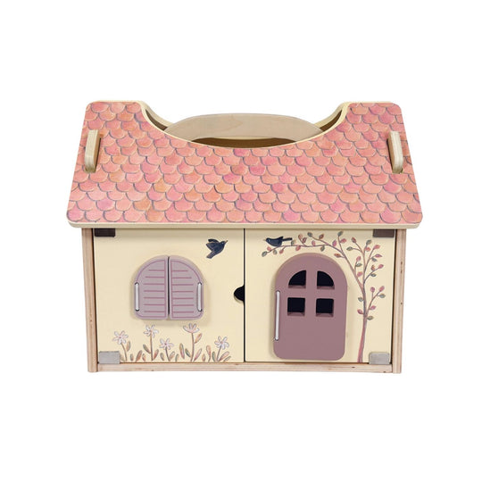 Wooden House with Plush Bears by Egmont