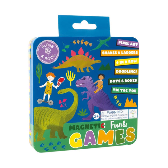 Magnetic Fun & Games Tin - Dinosaur by Floss & Rock