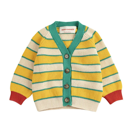 BC Striped Cardigan by Bobo Choses