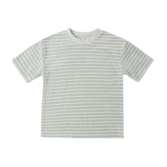 Relaxed Tee - Seafoam Stripe by Rylee + Cru