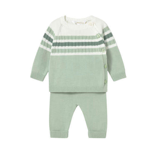 Baby Knit Pants and Sweater Set - Seaweed by Mayoral