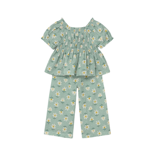 Baby Daisy Blouse and Pant Set - Lake by Mayoral