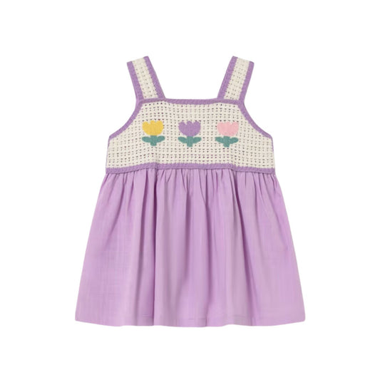 Baby Crochet Dress - Lilac by Mayoral