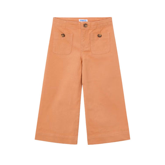 Twill Wide Leg Pants - Peach by Mayoral